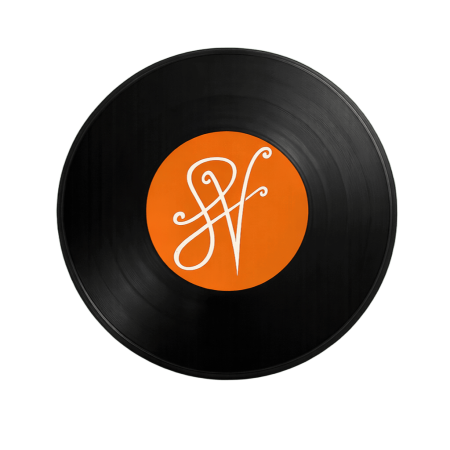 disco de vinil laranja