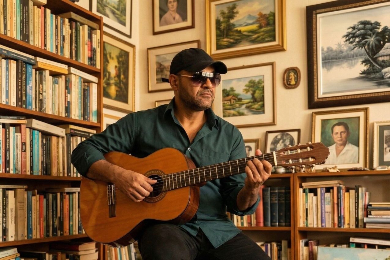 linno valent com seu violão